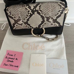 Chloe small python Faye crossbody bag